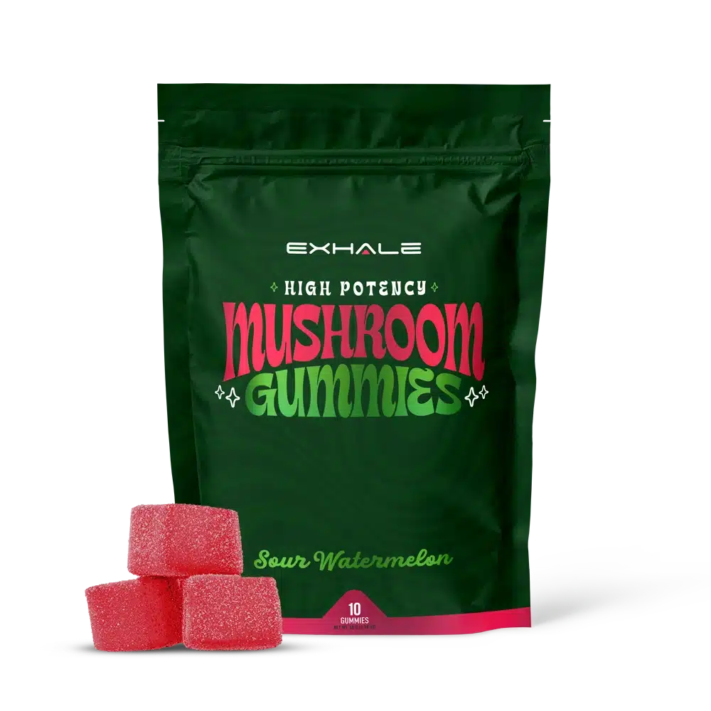 exhale wellness high potency mushroom gummies 3 fat gummies