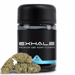 Exhale CBD Flower Northern Lights with flower