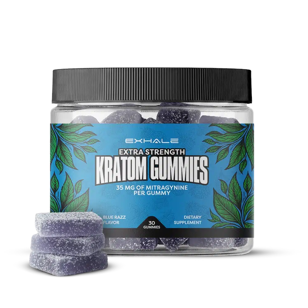 Extra strength blue razz kratom gummies