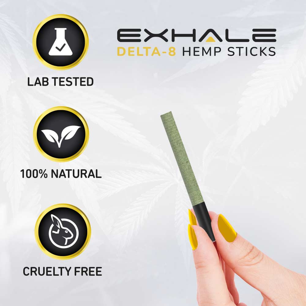 sticks-3 lab tested 100% natural cruelty free delta-8 hemp stick cigarettes