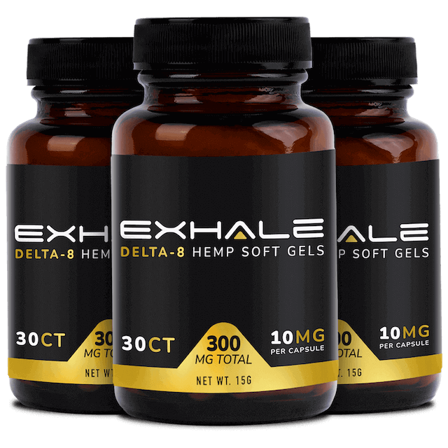 Exhale Delta 8 Bundles Hemp Soft Gels