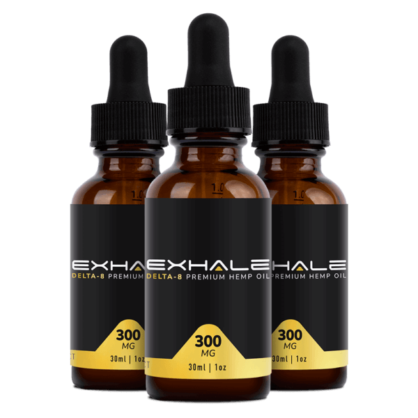 Delta-8 Hemp Oil Tinctures 300mg bundle 3 bottles