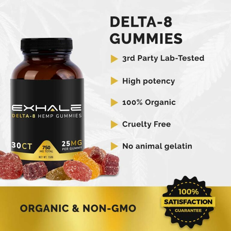 Delta 8 THC Gummies - Buy Delta 8 Edibles Online - Exhale Wellness