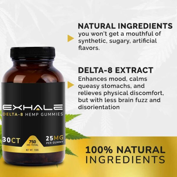 100% natural ingredients delta-8 extract 100%