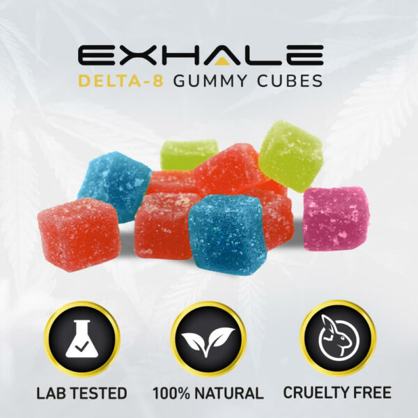 Lab Tested Gummy Cubes 100% Natural Cruelty Free