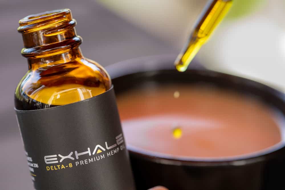 exhale d8 oil in coffee