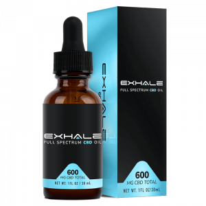 Exhale CBD tintures 600mg with box