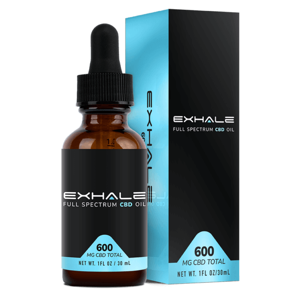 Exhale CBD tintures 600mg with box