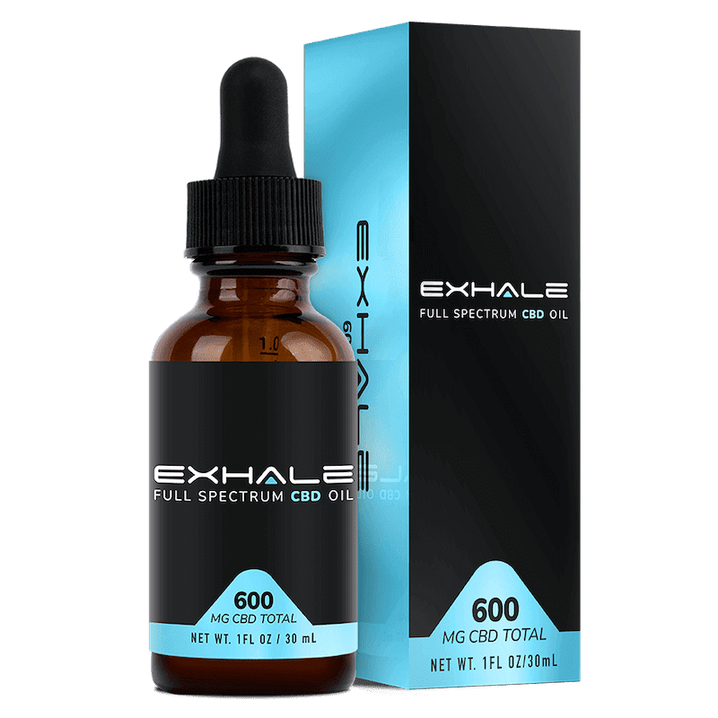 Exhale CBD tintures 600mg with box