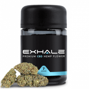 Exhale CBD Flower Northern Lights with flower