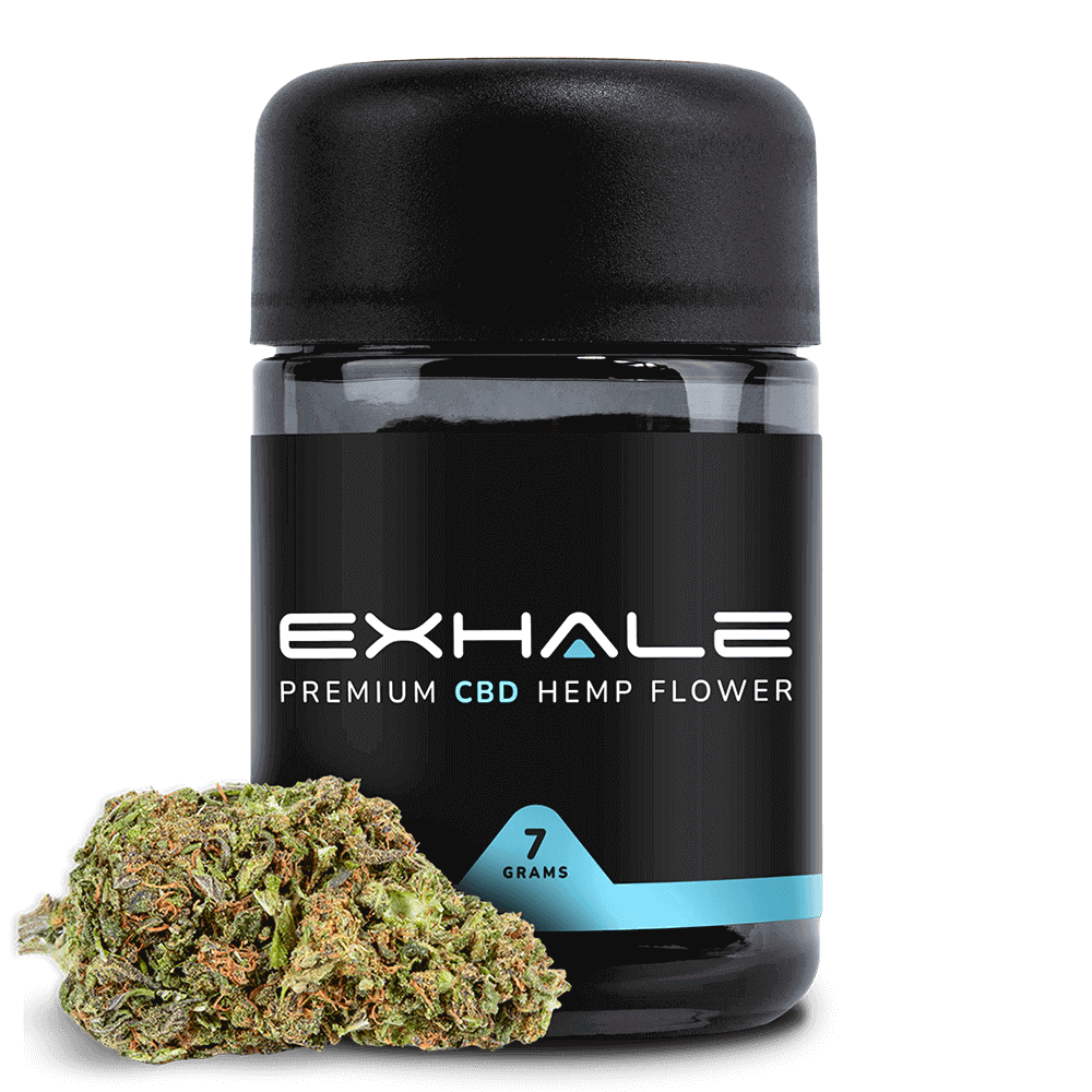 Exhale CBD Flower Sour Space Candy with flower