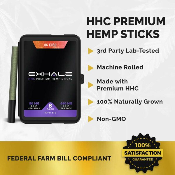 Exhale Wellness HHC Cigarettes Amazon Style Hemp Stick