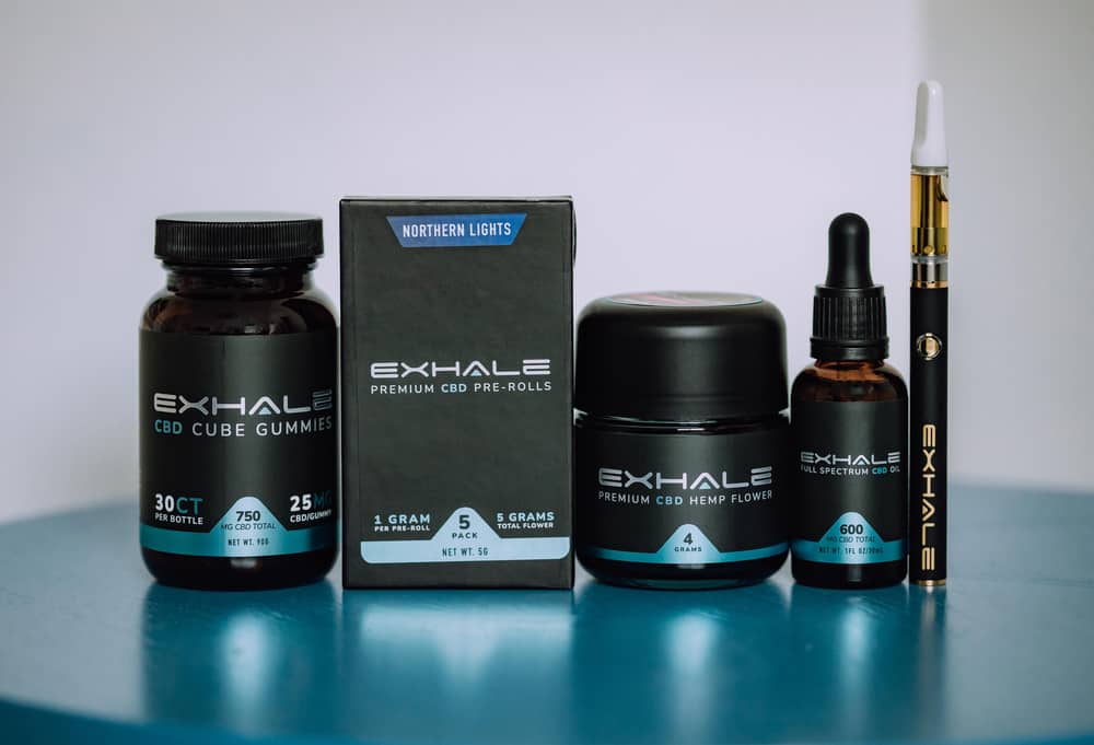 exhale wellness cbd products