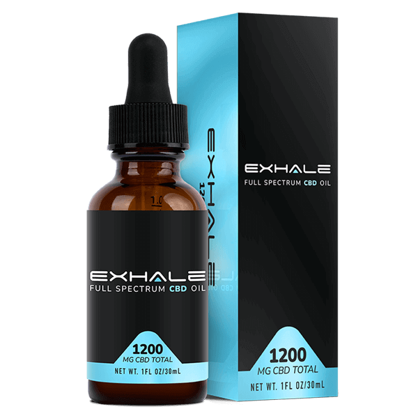 Exhale Wellness CBD 1200mg with box