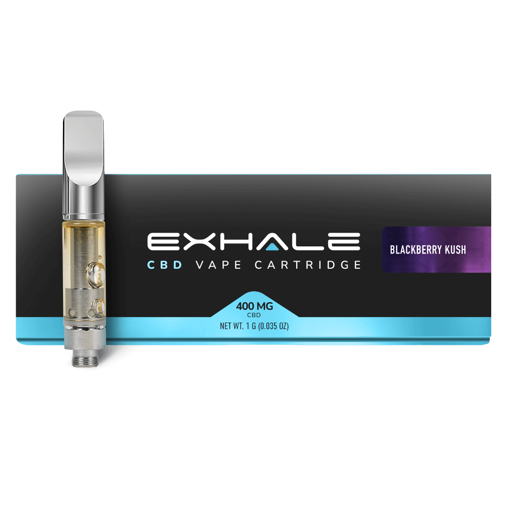 Exhale Wellness CBD Vape Cartridges 400mg Blackberry Kush