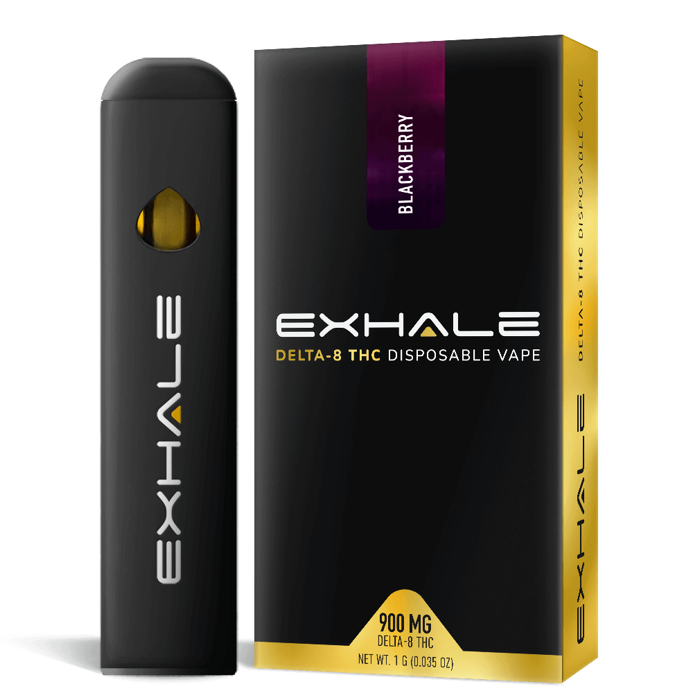 Exhale Disposable mockups -BB Exhale D8 Disposable Vapes Blackberry