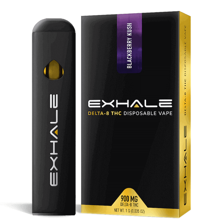 Exhale-Disposable-mockups--BK Exhale D8 Disposable Vapes Blackberry Kush