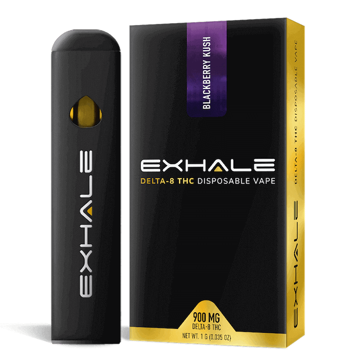 Exhale D8 Disposable Vapes Blackberry Kush