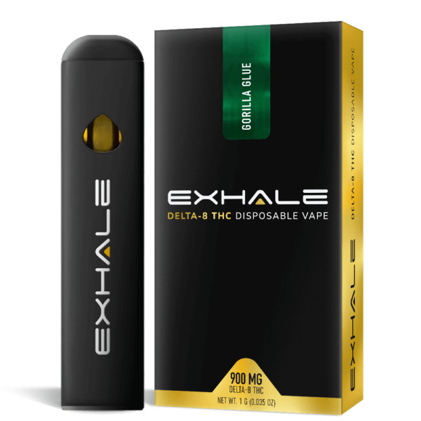 Exhale D8 Disposable Vapes Gorilla Glue