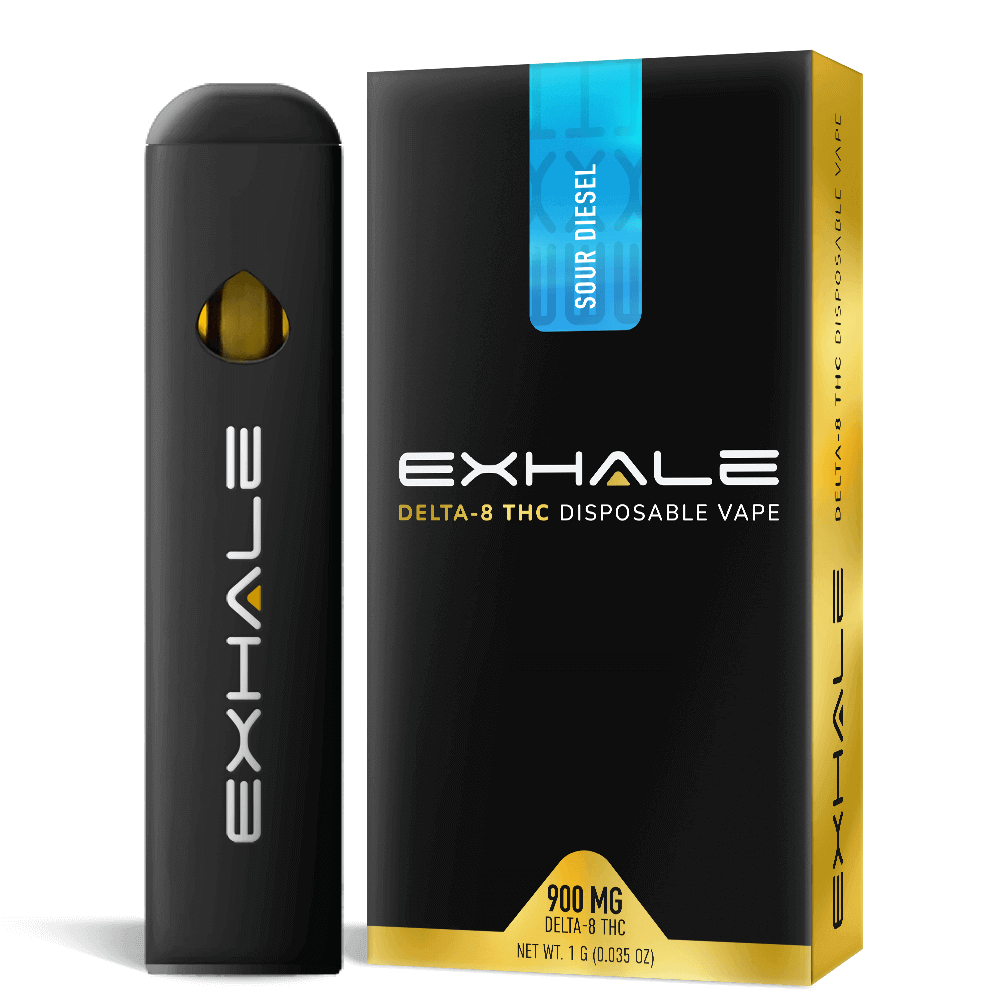 Exhale D8 Disposable Vapes Sour Diesel