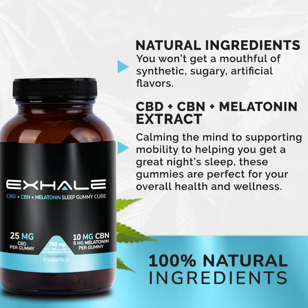 CBD + CBN Sleep Gummies - Exhale Wellness