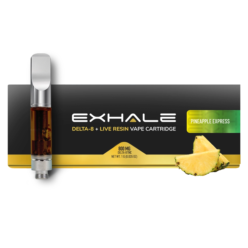 EX_LIVERESIN_D8_PINEXPRESS exhale's delta 8 live resin carts