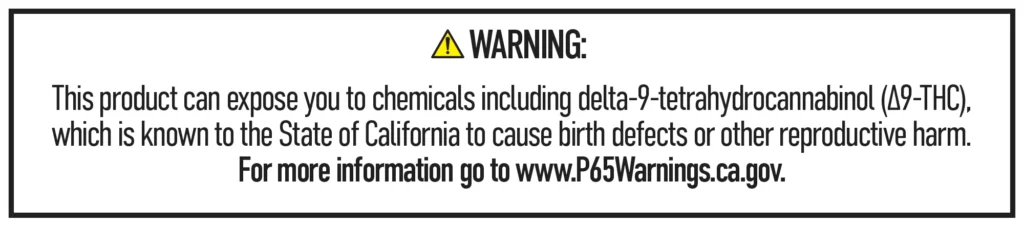 Prop-65 Warning