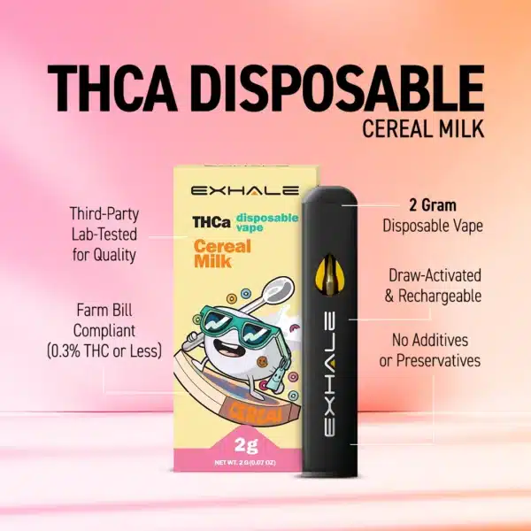 Cereal Milk THCA Disposable Exhale Wellness