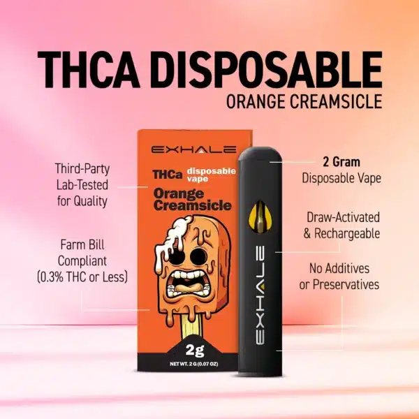 Orange Creamsicle THCA Disposable Exhale Wellness