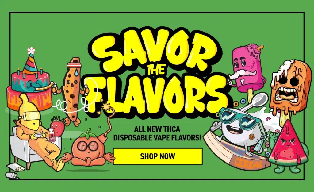 new thca disposable vapes banner