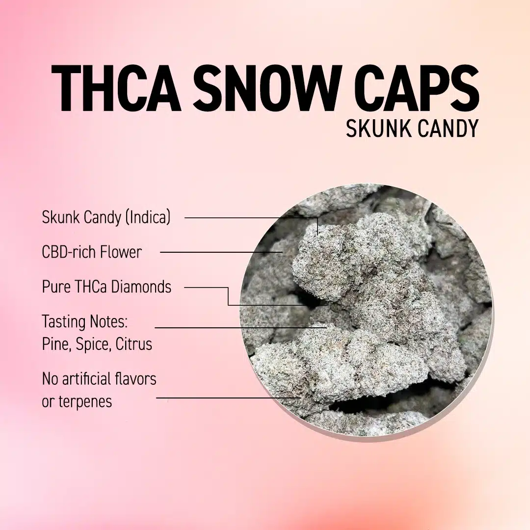 Snow Caps Smalls - Potent THCa Flower - THCA Hemp Flower Snow Caps shop from https://snowcapsweedca.in/