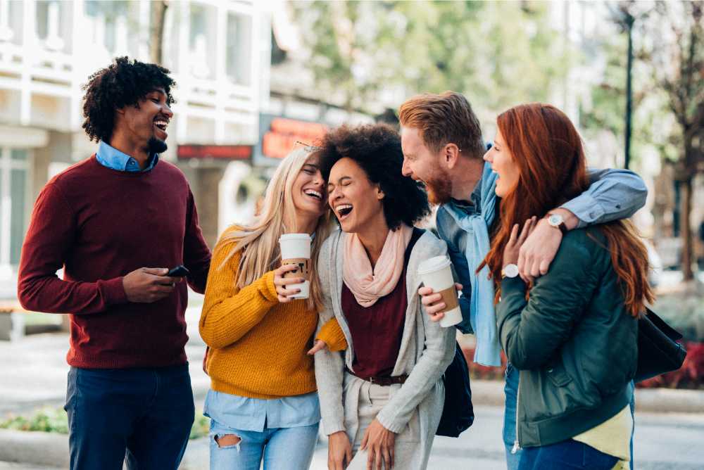 friends sharing a laugh