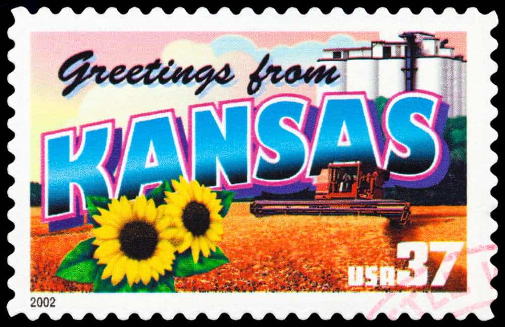 kansas state stamp 37 cents