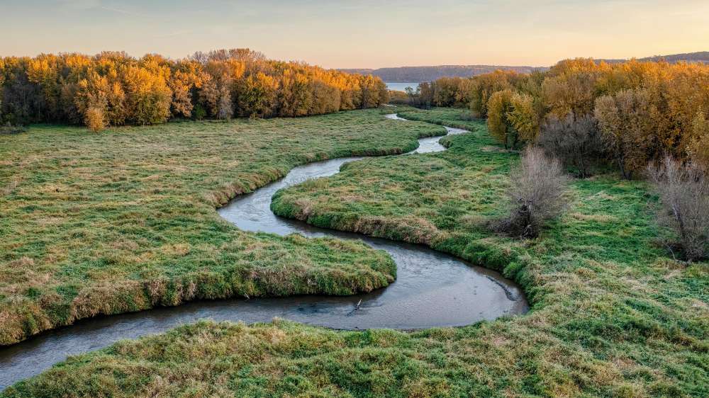 scenic river and grassland minnesota