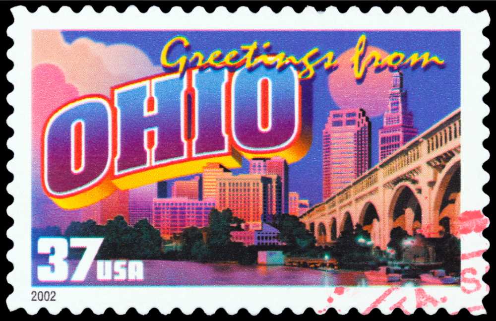 greetings from ohio 37 cents stamp
