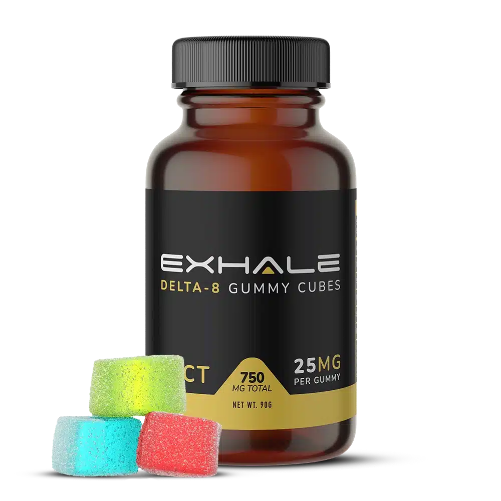 Delta-8 Gummy Cubes (25mg-100mg) – 750mg / 3 Pack