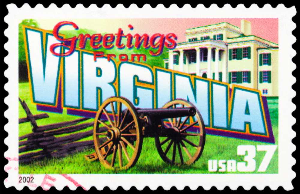 greetings from virginia 37 cent stamp