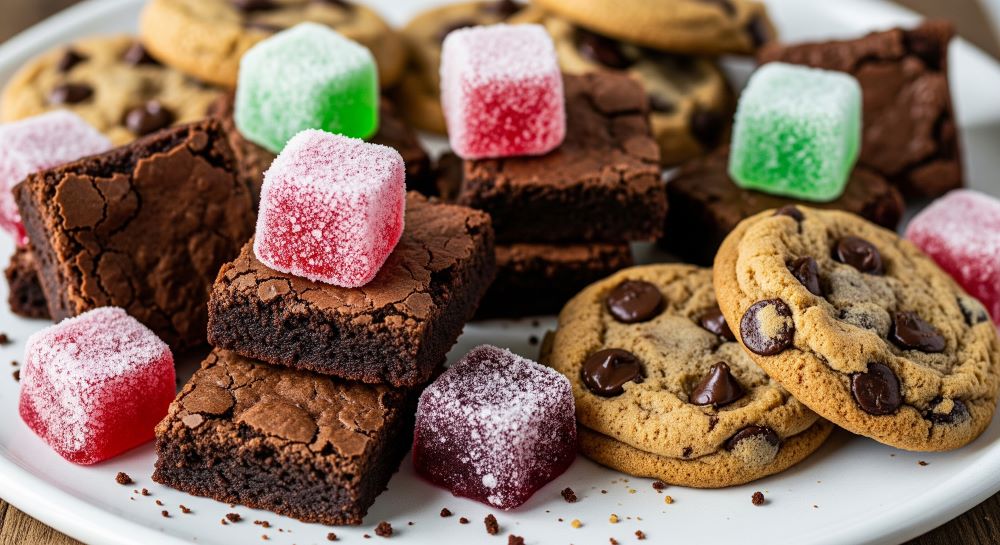 various cannabis edibles frozen