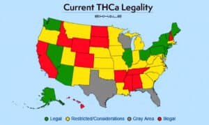current thca legality chart of usa 2025