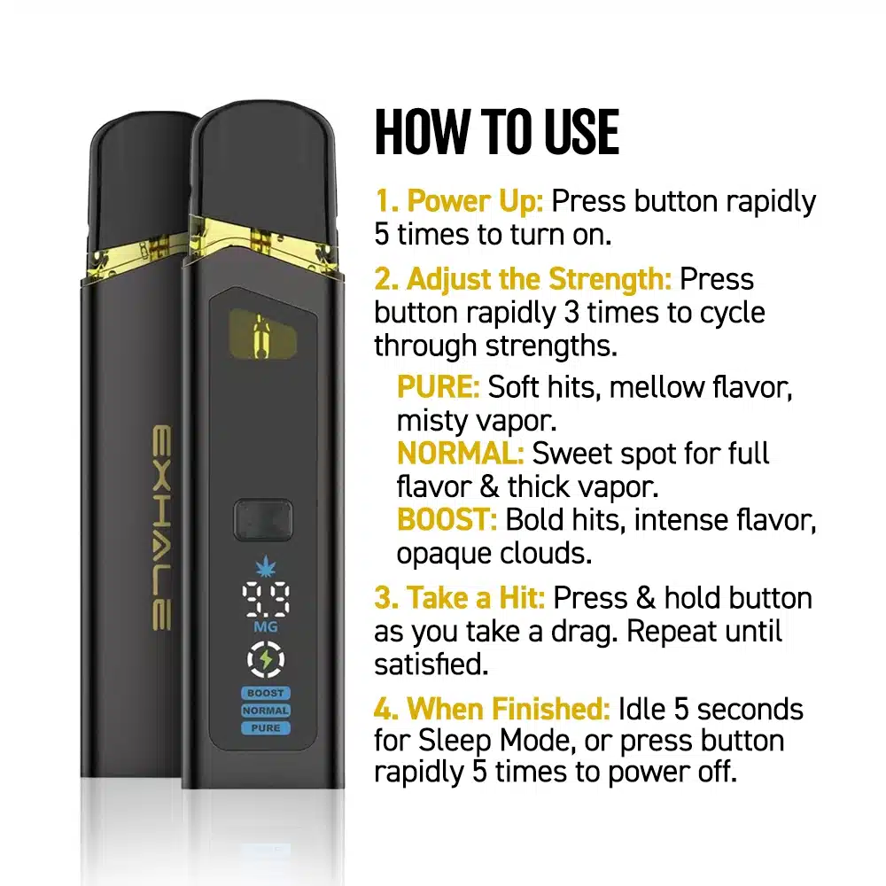 How To Use A Disposable Vape Exhale Wellness 3 Gram