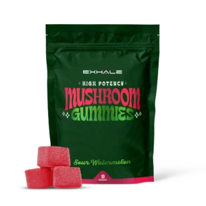 exhale wellness high potency mushroom gummies 3 fat gummies