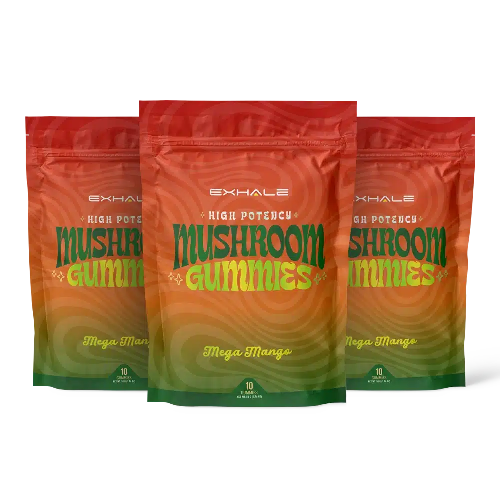 High Potency Mushroom Gummies – Mango – 3 Pack