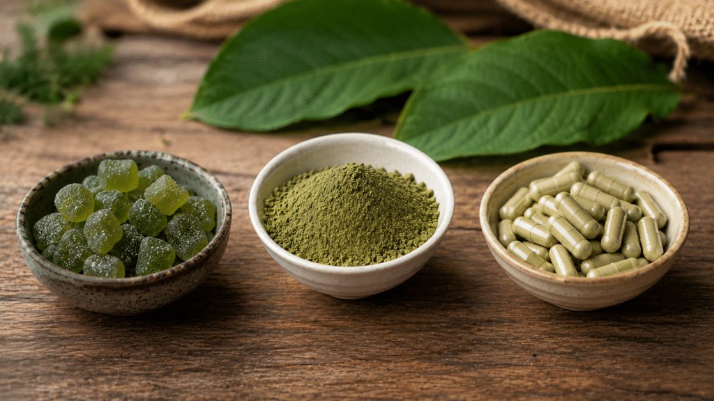 Kratom Gummies vs Powder or Capsules