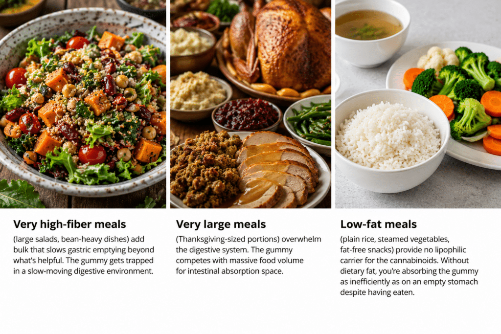 Meals to Avoid Before Your Gummy
