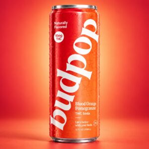 blood orange pomegranate 10mg colorful background single can